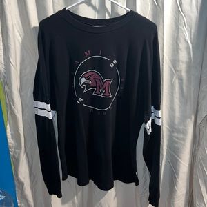 XL Miami RedHawks LS Shirt, White Strips on Sleeves